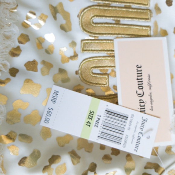 NWT Juicy Couture girls' swimsuit 4T - Picture 5 of 6